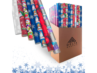 Papier ozdobny DELTA świąteczny 70x200