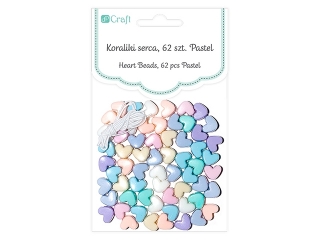 KORALIKI SERCA, 62 SZT. PASTEL