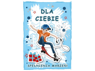 Kartka dla dzieci ARMIN STYLE GM-1115 Spełnienia Marzeń dla chłopca 3D