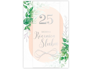 Kartka na Rocznicę Ślubu KZK B6 LUX nr. 4 25 Srebrna Rocznica Ślubu