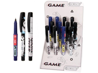 Pióro kulkowe na naboje CRESCO College, Game display 12szt.