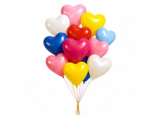 Balony PENWORD Serca mix kolorów 10szt.