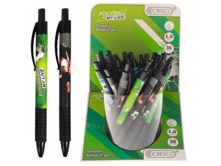 Długopis CRESCO Serie display 36szt. T-FOOTBALL