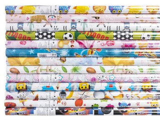 Papier ozdobny w rolkach POL-MAK dziecięcy 100x70cm P1_OG_MIX_DZIECIĘCY