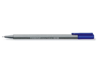 Cienkopis triplus, tr�jk�tny, 0.3 mm, niebieski, Staedtler [opakowanie=10szt]
