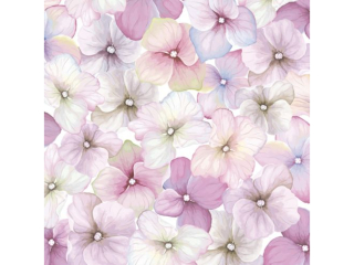 Serwetki POL-MAK Daisy Lunch 33cm 20szt. Pink Hydrangea Pattern SDOG025001 [opakowanie=24szt]