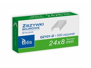 Zszywki biurowe TETIS 24/8 500szt.