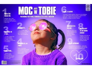 Plansza na biurko z afirmacjami: MOC JEST W TOBIE, rozm. 550x365 mm, Young Intellect