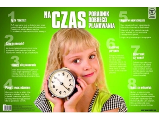 Plansza na biurko z afirmacjami: NA CZAS, rozm. 550x365 mm, Young Intellect