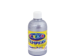 Farba Carioca tempera 500 ml srebrna KO027/25, N(KO27/20)