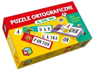 PUZZLE ORTOGRAFICZNE , OM, ON