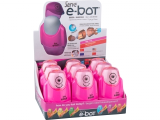 E-BOT gumka + temp. 2 otw. x9 DISPLAY kolor pink (0proc)