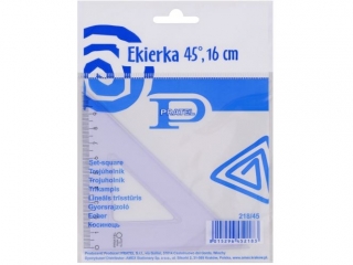 EKIERKA PRATEL 16CM 45 STOPNI 1SZT. ETUI [opakowanie=20szt]
