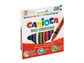 Kredki CARIOCA świecowe 12 kol. (42365) (SZK-12)
