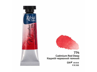 ROSA GALLERY FARBA AKWARELOWA CADMIUM RED DEEP 774 10 ML TUBA [opakowanie=4szt]