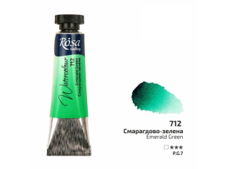 ROSA GALLERY FARBA AKWARELOWA EMERALD GREEN 712 10 ML TUBA [opakowanie=4szt]