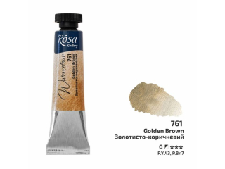 ROSA GALLERY FARBA AKWARELOWA GOLDEN BROWN 761 10 ML TUBA [opakowanie=4szt]