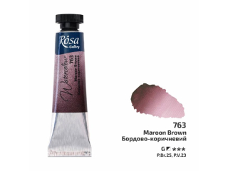 ROSA GALLERY FARBA AKWARELOWA MAROON BROWN 763 10 ML TUBA [opakowanie=4szt]