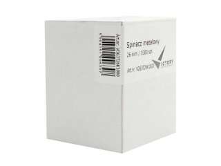 SPINACZ METALOWY TRJKTNY 26MM OPK 1000 SZT. VICTORY OFFICE [opakowanie=25szt]