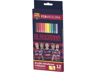 Kredki o³ówkowe 12 kolorów - FC Barcelona 0%