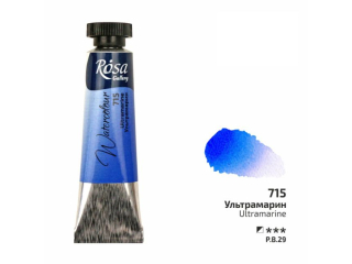 ROSA GALLERY FARBA AKWARELOWA ULTRAMARINE 715 10 ML TUBA [opakowanie=4szt]