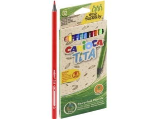 Kredki ołówkowe CARIOCA EcoFamily 12 kol. TITA(43097)