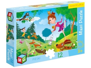 Maxi Puzzle 12 Pieski