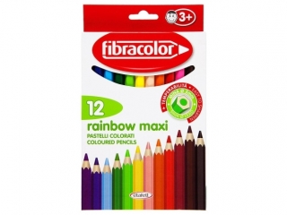 Kredki Fibracolor Rainbow MAXI x12 (0proc)