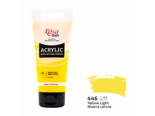 ROSA STUDIO FARBA AKRYLOWA YELLOW LIGHT 446 75 ML [opakowanie=3szt]