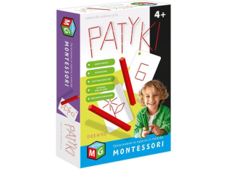 MONTESSORI -ZABAWKA EDUKACYJNA PATYKI