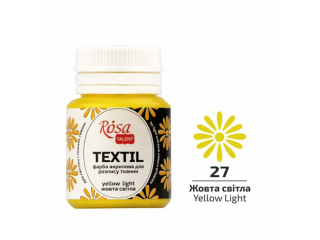 ROSA TALENT FARBA DO TKANIN YELLOW LIGHT 27 20 ML