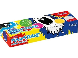 Farby plakatowe 12 kolorw FIORELLO EXTRA