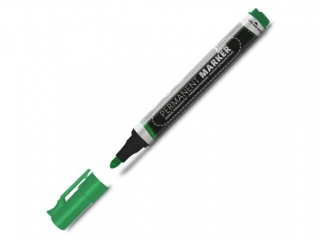 MARKER PERMANENTNY MEMOBE OKR�G�A KO�C�WKA, KOLOR ZIELONY [opakowanie=12szt]