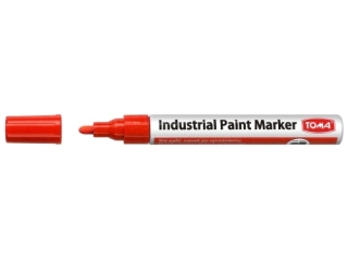 Marker olejowy przemyslowy, fibrowa kocwka 2, 3mm, zawiera Xylen czerwony Pudeko [opakowanie=12szt]