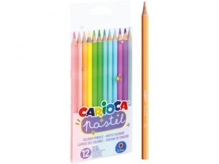 Kredki ołówkowe pastelowe CARIOCA 12 kol. (43034)