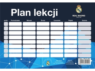 Plan lekcji RM-108 Real Madrid 3 [opakowanie=25szt]