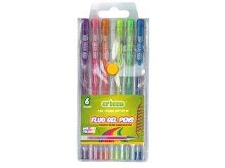 Dugopisy elowe fluorescencyjne CRICCO 6 kolorw