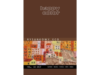 Blok rysunkowy ECO, Art., A3, 25 ark, 150g, Happy Color [opakowanie=5szt]