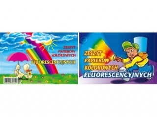 Zeszyt papierw kolorowych fluo. A5
