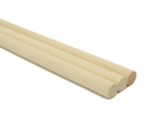 Drążek drewniany DD-3010 naturalny op.3szt., śr.10mm, dł.30cm