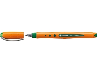 Pi�ro kulkowe STABILO worker+ F zielony 2016/36 [opakowanie=10szt]