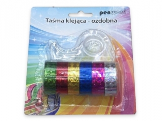 TAMA KLEJCA-OZDOBNA 251305 Z OBCINACZEM 6 KOLORW 12mmx3m