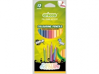 KREDKI CRICCO TR�JK�TNE 12-KOL. PASTELOWE