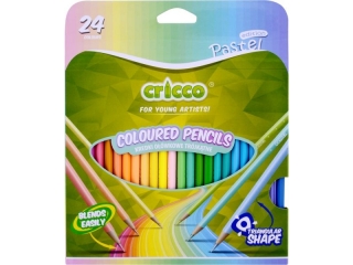 KREDKI CRICCO TRJKTNE 24-KOL. PASTELOWE