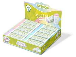 GUMKA DO �CIERANIA CRICCO, PVC-FREE, PASTEL [opakowanie=20szt]