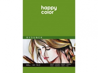 Blok do rysunku ART, 300g, A4, 15 ark, Happy Color