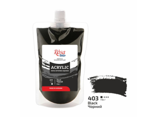 ROSA STUDIO FARBA AKRYLOWA  BLACK 403 200 ML