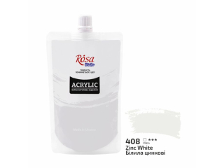 ROSA STUDIO FARBA AKRYLOWA  ZINC WHITE 408 200 ML