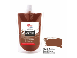 ROSA STUDIO FARBA  AKRYLOWA BURNT SIENNA 424 200 ML