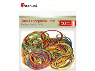 Gumki recepturki TITANUM 50g mix blister